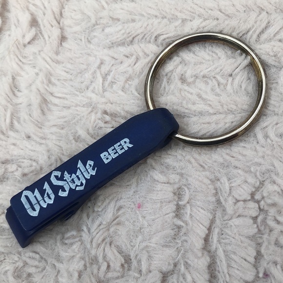 Old Style beer bottle opener keychain - blue - Picture 5 of 12